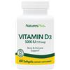 NATURE'S PLUS VITAMINA D3 5000 UNITA' INTERNAZIONALE 60 CAPSULE