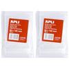 APLI - Confezione di 100 sacchetti di plastica richiudibili 80 x 120 mm multicolore (Confezione da 2)