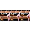 Duracell 12X Duracell 9V Plus (3 Blister Da 4 Batterie) 12 Pile (6LR61/MN1604)