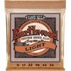Ernie Ball Earthwood Light Phosphor Bronze, Corde per chitarra acustica, diametro 11-52