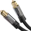 KabelDirekt - 2m Cavo TOSLINK (Ottico Audio Digitale, Connettore TOSLINK Maschio > Connettore TOSLINK Maschio, Dolby Digital Sound, DTS, PS5), PRO Series