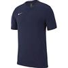 Nike Polo TM Club19 SS, T-Shirt Unisex Bambini, Multicolore (Obsidian/Obsidian/Obsidian/White), L