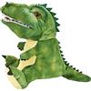 Kögler 90543 - Marionetta a Mano del Dinosauro T-Rex di Colore Verde, Altezza Circa 30 cm, Figura in Peluche per burattini, spettacoli e Come narratore di storie fantasiose