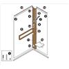 Novellini Ricambio COLONNA GLAX 2.0 2 HAMMAM - Colore : Bianco Morbido - Rubinetteria: Meccanico - Verso : Sinistra