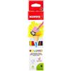 Kores - Kolores: 6 Matite Colorate per Bambini, Principianti e Adulti con Mina Morbida e Forma Triangolare, Articoli per la Scuola, Set da 6 Colori Assortiti