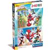 Clementoni - 21625 - Supercolor Puzzle - Marvel Spidey And His Amazing Friends - 2x60 Pezzi (Include 2 Puzzle Da 60 Pezzi) - Puzzle Bambini 4 Anni, Puzzle Cartoni Animati - Made In Italy