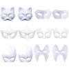Hachera DIY Maschera Bianca - 12 Pezzi Da Colorare, Non Verniciata, Per Ballo Di Festa, Carnevale, Gioco Di Ruolo - Per Adulti e Bambini