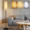 Fortand LED Lampada a Stelo da Terra 3 Temperature Colore, 12W, Moderna, per Salotto, Pavimento, con Interruttore a Pedale, per Soggiorno, Ufficio