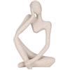 Tissting Resina Pensatore Scultura, Statua Astratta Figurine da Collezione Decorazioni per La Tavola, 22.3x12.8x9.5cm, Resina, Decorazione Scrivania for Mensole della Stanza
