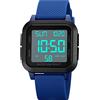 Forrader Orologio sportivo digitale da uomo, impermeabile, con retroilluminazione a LED, sveglia, conto alla rovescia, doppio orario, cronometro, 12/24 ore, per uomini, donne, adolescenti