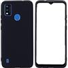 Generico Compatibile con ZTE Blade A51 display 6.51 Copertura Custodia Cover Protezione Gel Silicone TPU Morbida Matte Ultra Soft Slim Case (Nero)