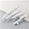 BOOLSFMAM 4 Pezzi Maniglie per Mobili, Ø12mm Bianco Maniglie Armadio da Cucina in Alluminio, Distanza fori 96mm,Maniglie per Armadietto Cassetto Armadio Porta,Maniglie Cameretta