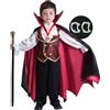 Spooktacular CreationsCostume da vampiro gotico per bambini, ideale per feste, travestimenti, giochi di ruolo e cosplay (3-4 anni)