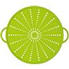 Emsa 514559 - Coperchio Smart Kitchen in silicone e acciaio inossidabile, 5 funzioni in 1, 21 cm, colore: antracite