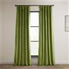 HPD Half Price Drapes Heritage - Tende in velluto felpato, lunghe 248 cm, oscuranti, per camera da letto e soggiorno, 127 x 238 cm (larghezza x lunghezza), 1 pannello, giallo scuro verde