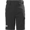 Helly Hansen Jr HH Qd-Pantaloncini Cargo, Unisex-Bambini, 980 Ebony, 8 Years