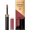 Max Factor Lipfinity Lip Colour Rossetto a Lunga Durata 2 in 1 con Finish Lucido, Rossetto Liquido e Balsamo Idratante per Labbra Morbide e Lucenti - 350 Essential Brown, 2,3 ml + 1,9 g