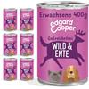 Edgard Cooper Edgard & Cooper Cibo umido per cani (selvatica e anatra, 400 g x 6), senza cereali, ingredienti naturali e carne fresca, pieno di aminoacidi essenziali