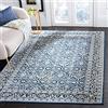 SAFAVIEH Tappeto Tradizionale per Soggiorno, Sala da pranzo, Camera da letto - Brentwood Collection, A Pelo Corto, Blu Marino e grigio chiaro, 91 X 152 cm