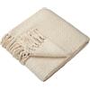 Drift Home - Hayden - Coperta 100% cotone riciclato - 130 x 180 cm in crema