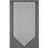 GARDINIA Pannello a Punta con Ricamo a Fiori, Decorazione per Finestra, Semitrasparente, Bianco, 60 x 120 cm