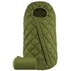 CYBEX Gold Sacco a Pelo Snøgga 2, Per Passeggini, Per Bambini da 6 Mesi a 3 Anni, TOG 4, Nature Green (Verde)