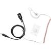 Jetfon BR-1723 E/TC Microauricolare Professionale - Cavo a Spirale, Connettore K3 Specifico per Kenwood PKT-23, Auricolare con Microfono per Sicurezza & Logistica