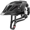 uvex quatro cc, casco MTB sicuro unisex, regolazione individuale delle dimensioni, aerazione ottimizzata, all black, 52-57 cm