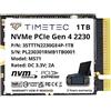 Timetec SSD M.2 NVMe PCIe Gen Compatibile con Steam Deck, ASUS ROG Ally, Microsoft Surface pro 9/ pro 8/pro 7+/pro X/laptop3/laptop4/laptop go/book3, Mini PC (NVMe PCIe 2230 Gen 4, 1TB)