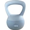 ZhaoCo Kettlebell Morbido da 10kg, Kettlebell con Impugnatura Strutturata, Riempito di Sabbia di Ferro, Protezione Pavimento, Peso per Allenamento Muscolare Esercizi Casa Palestra