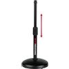 Gator Frameworks -Supporto per microfono da tavolo con base, GFW-MIC-0501