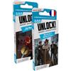 Asmodee Space Cowboys Unlock! Adventure Shorts: Res Mask + Omicidio a Birmingham - Giochi di società in carte - Escape Game - Adulti e bambini dai 10 anni - Versione francese