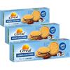 Céréal Biscotti, Senza Zucchero con cacao sostenibile UTZ, Fior di Cacao merendine dolci senza zuccheri, 185 g (Confezione da 3)
