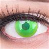 Meralens Lenti a Contatto Colorate verdi 'Nezuko Green' - con porta lenti a contatto - ideali per Manga Anime Halloween Cosplay - Durata 1 Anno - 1 Coppia senza correzione