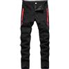 Happy Cherry Jeans Strappati Bambini Moda Casual Pantaloni in Denim Elasticizzati vestibilità Skinny Traspirante per Ragazzi 9-10 Anni