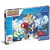 Clementoni - 27267 - Supercolor Puzzle - Sonic - 104 Pezzi - Puzzle Bambini 6 Anni, Puzzle Cartoni Animati - Made In Italy