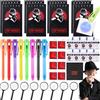 Tacobear Detective Gadget Compleanno Bambini con Penna invisibile e Taccuino, Carte D'identità Detective, Lente D'Ingrandimento,Tamponi per Impronte Digitali, Kit Spionaggio Gioco Detective per Bambini