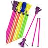 Juggle Dream Neo Flowerstick Set incl. bastoncini da mano. Bastoncino in fibra di vetro, impugnatura in silicone, frange in pelle scamosciata. Jonglier Flower Stick (rosa/viola)
