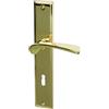 Alpertec Nelson Alpertec - LS in ottone lucido per porte a forma di corona set maniglia porta guarnizioni, 32214353
