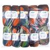 120 Gründl Lana Spectra - Lana spessa per infeltrimento in lavatrice - Filato per maglieria - Morbido e delicato sulla pelle - 100% lana vergine - 10 gomitoli da 100 g/100 m - Spessore aghi 8 - 9