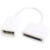 bzcemind Docking station da 15 cm 30 pin femmina a USB 2.0 femmina, cavo di ricarica dati corto, 30 p, bianco e nero