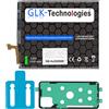 GLK-Technologies Batteria di ricambio ad alta potenza, compatibile con Samsung Galaxy A21s (A217F) EB-BA217ABY GLK-Technologies, batteria 5200 mAh, con 2 set di nastri adesivi NUE