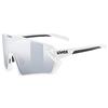 uvex sportstyle 231 2.0 Set, occhiali sportivi unisex, incl. lenti intercambiabili, privo di appannamenti, white-black matt/silver, one size