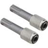 SG Store Adattatore per mandrino per trapano SDS-Plus, 2 pezzi, 6,35 mm, 1/4 di pollice, convertitore per punte SDS per trapani a percussione e plettri leggeri