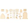Derwent Laser Crafts Derwent Laser Craft Set di Accessori Decorativi Artigianali con Fata, Hobbit, Elfo, Porta, Finestra, Mega Confezione da 41 Pezzi