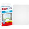 Tesa Insect Stop Zanzariere Attacca & Stacca STANDARD per Finestre - Zanzariera Adesiva - Rete per Zanzariera Regolabile a Piacere - Bianco, 150 cm x 180 cm