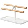 Yamazaki 5170 TOSCA Watch & Accessory Organiser, white, Steel/Wood, 24 x 10.5 x 13.5 cm