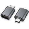 nonda Adattatore da USB C a USB 3.0 (2 Pezzi),Adattatore OTG da Thunderbolt 4/3 a USB Femmina per MacBook Pro 2021, MacBook Air 2022, iPad Pro 2021, Altri dispositivi con USB Tipo C (Spazio Grigio)
