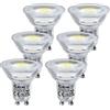 PRCNL Lampadine LED GU10 3,5W Luce Bianco Fredda 6000K, Equivalenti a 50W, Pacco da 6, AC 230V 385 lumen, Non-Dimmerabile Nessun Sfarfallio PAR16, Lampadine a Energetico, Angolo del fascio 360°