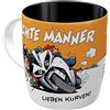 Nostalgic-Art caffè retrò MOTOmania - Uomini & Curve - Regalo per Motociclisti, Divertente Tazza Grande con Scritta